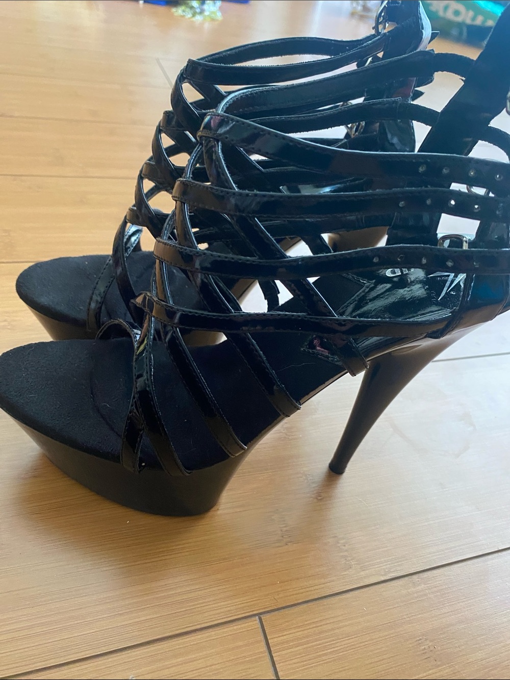Sexy vinyl heels